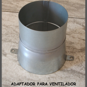 Adaptador de ventilador a tubo flexible