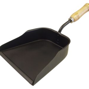 BADIL METÁLICO MANGO MADERA – Pala de 24×23 – Largo total 43cm