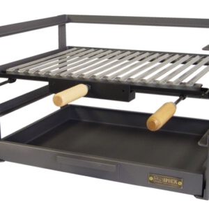 Correderas 3 alturas 72x41x35 con cajon brasas y parrilla (ref. 71479)