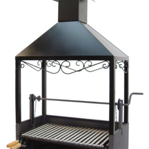 BARBACOA CON ELEVADOR Y CAMPANA
