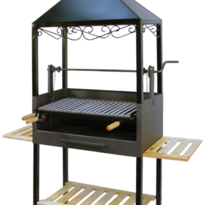 BARBACOA CON ELEVADOR, CAMPANA Y CARRO
