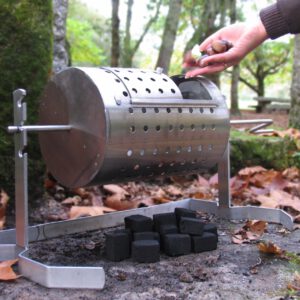 Asador de castañas inoxidable