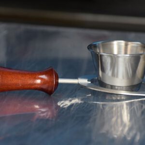 Vaso + posavasos para recoger grasas