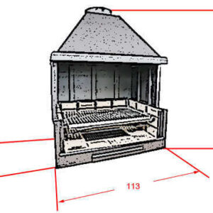 Barbacoa Goliat XL 115×70
