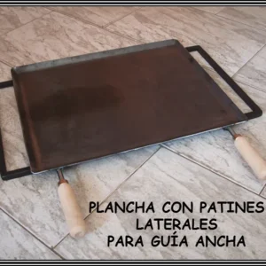 Plancha de asado solo con asas y patas