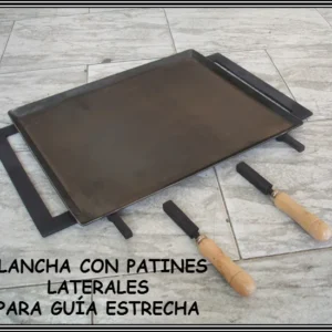 Plancha de asado solo con asas y patas