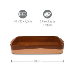 Asador rectangular liso