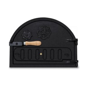 Puerta de horno de hierro fundido sin cristal