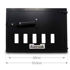 Puerta de horno de chapa rectangular