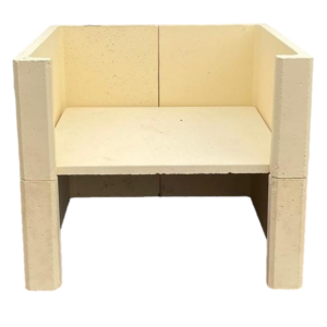Mesa de hormigon recta pequeña para horno de 70 y 80 tradicional y bunker de 86