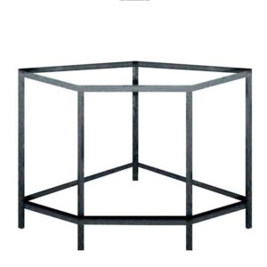 Mesa metálica esquina para horno para mas de 100cm